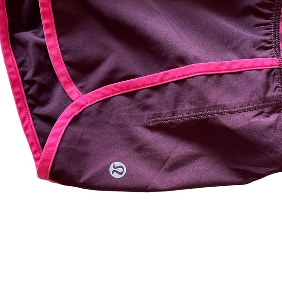 Lululemon Speed Up Short 3.5” inseam, Size 6, maroon, red, pink, running shorts - Picture 9 of 14